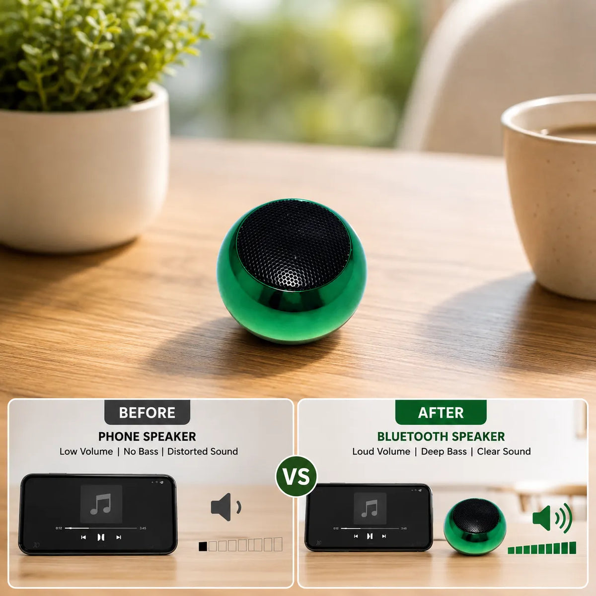 Portable Metal Bluetooth Wireless Speaker