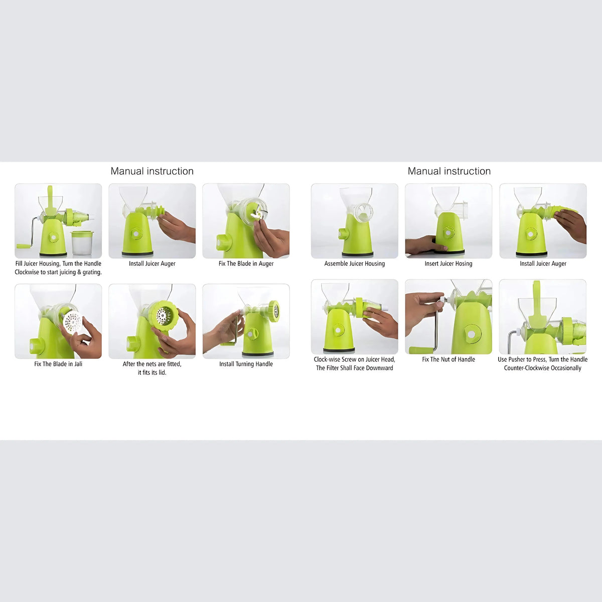 Manual Fruit & Vegetable Hand Juicer – Easy & Efficient Juicer for Fresh, Healthy Drinks