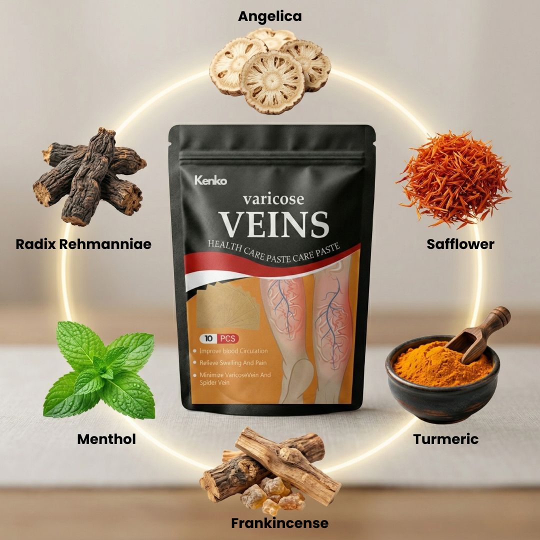Dealdome™ Spider & Varicose Vein Patches | Natural Herbal Therapy for Swelling, Fatigue & Vein Health