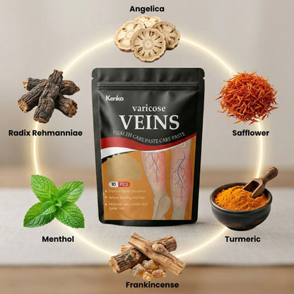 Dealdome™ Spider & Varicose Vein Patches | Natural Herbal Therapy for Swelling, Fatigue & Vein Health
