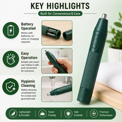 2-in-1 Precision Nose Hair Trimmer