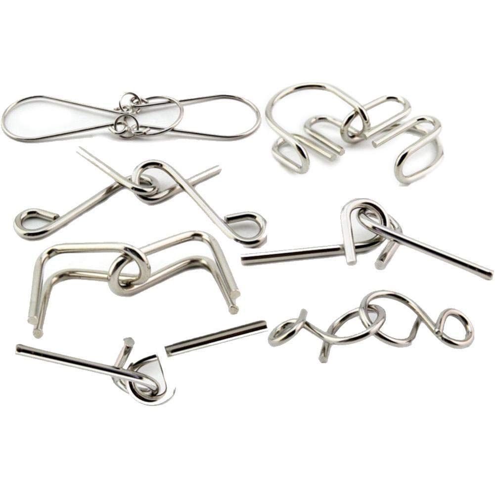 6-Piece Metal Puzzle Set – Brain Teasers for Endless Fun & Mental Challenge