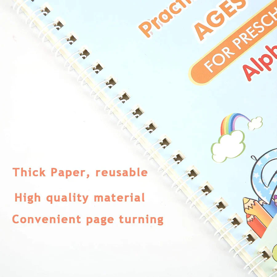 Magic Practice Copybook (10 Refill, 4 Book, 1 Pen, 1 Grip)