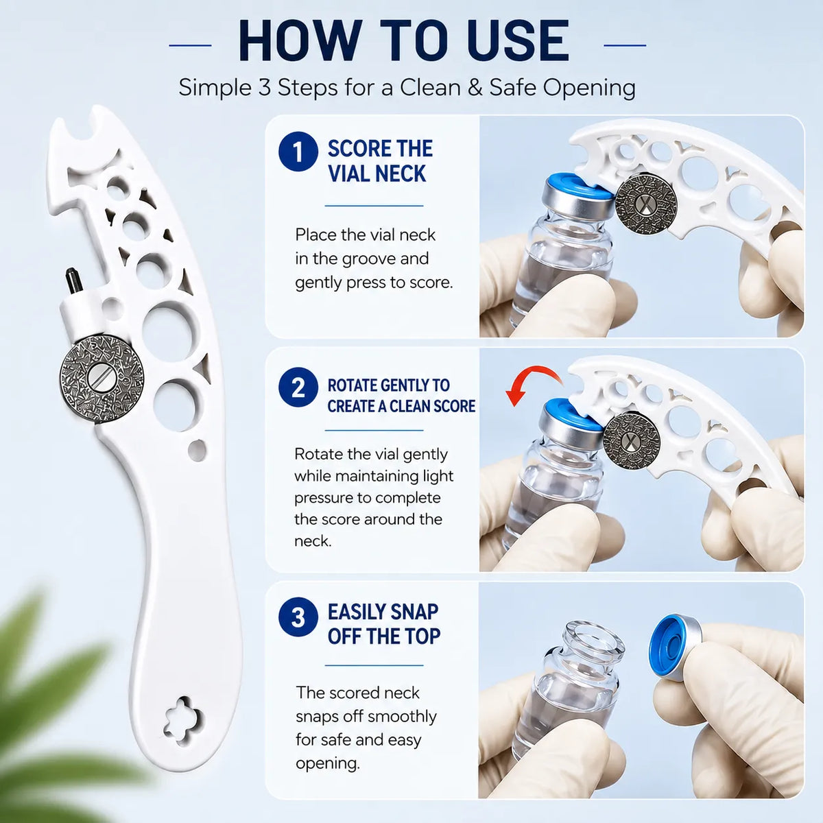 Safe Ampule Cutter for Hospitals & Clinics