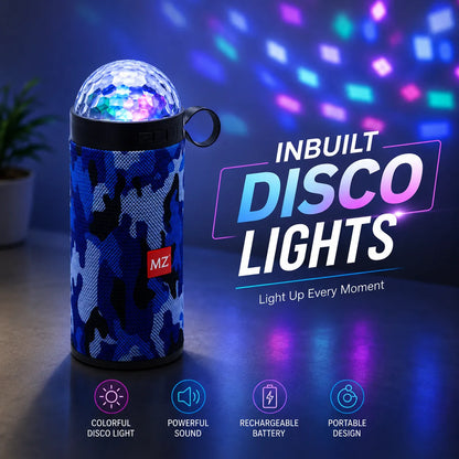 Portable Wireless Bluetooth Speaker with RGB Disco Lights