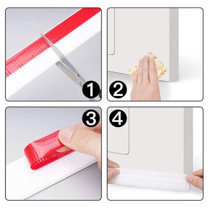 Pack of 2 Door Bottom Gap Sealing Guard Strips