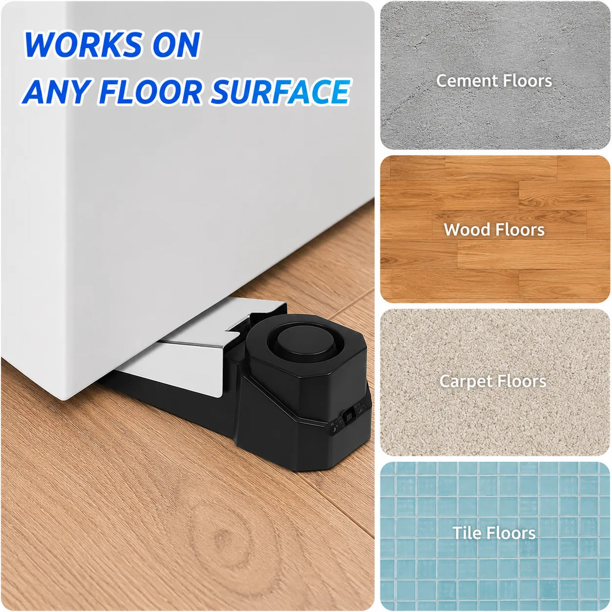 Anti-Theft Door Stopper Security Alarm