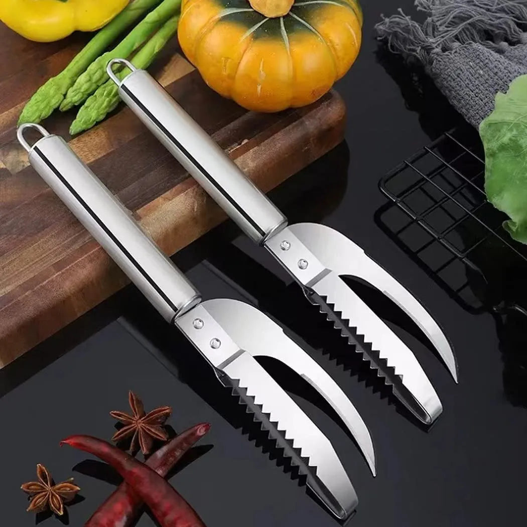 Multipurpose 3-in-1 Fish Scale Cleaning Scraper