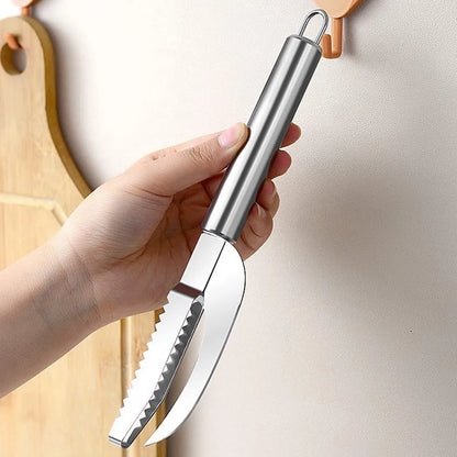 Multipurpose 3-in-1 Fish Scale Cleaning Scraper