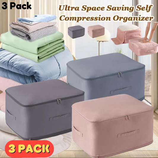 Ultra Space Saving Self Compression Organizer