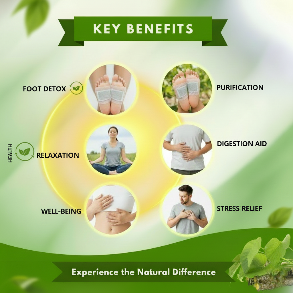 Giloy Herbal Detox Foot Patches New Pack BUY 1 GET 1 FREE