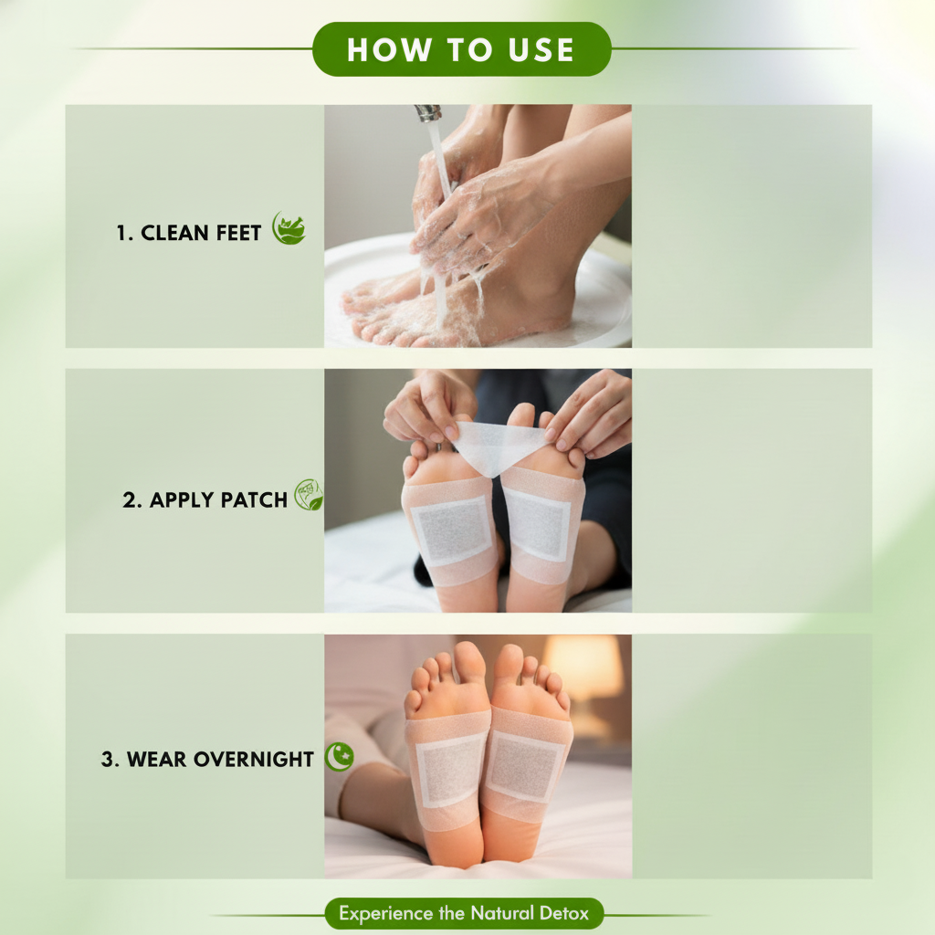 Giloy Herbal Detox Foot Patches New Pack BUY 1 GET 1 FREE