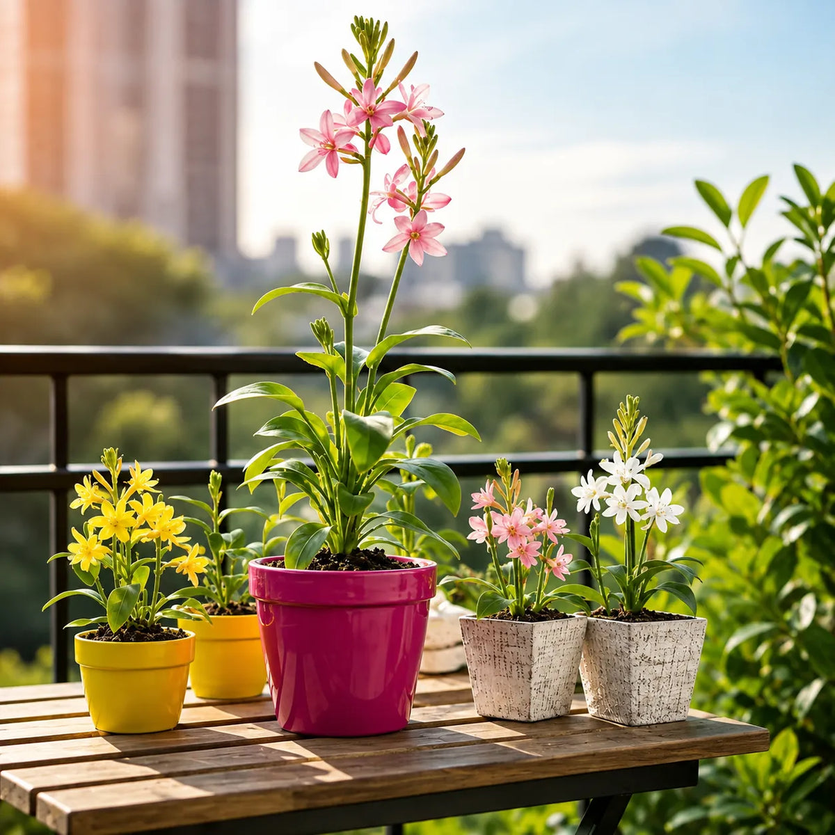 Rajnigandha Tuberose Flower Bulbs – Pack of 5