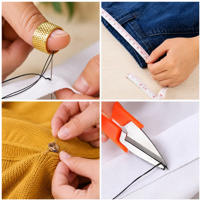Double-Layer Portable Travel Sewing Kit Organizer Box