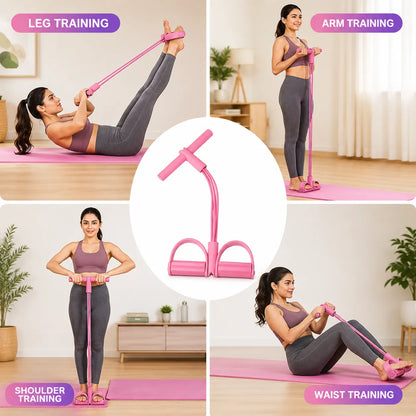 4-Tube Yoga Pedal Puller Resistance Band Exerciser