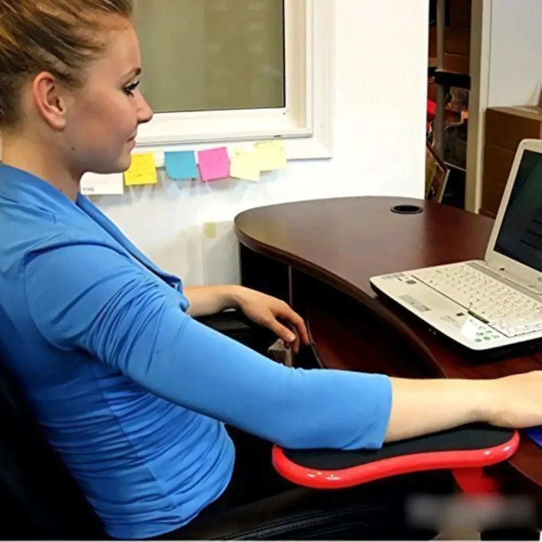 Adjustable Ergonomic Computer Arm Wrist Rest – Attachable Desk Support for Pain-Free Typing & Gaming