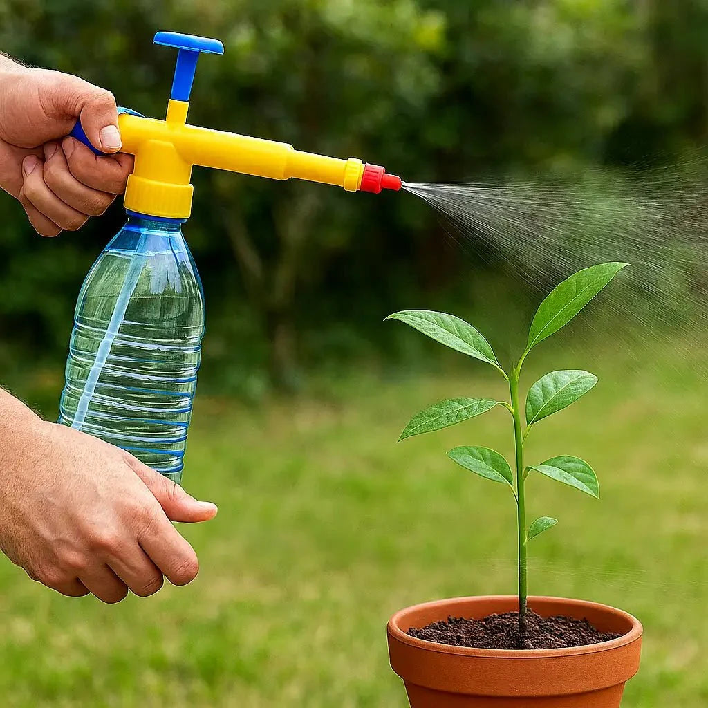 Bottle Pressure Sprayer Attachment | Handheld Pump Spray Gun | Adjustable Nozzle for Gardening & Cleaning