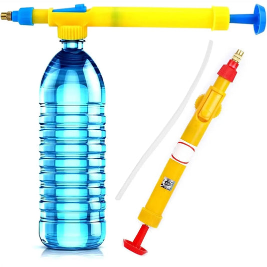 Bottle Pressure Sprayer Attachment | Handheld Pump Spray Gun | Adjustable Nozzle for Gardening & Cleaning