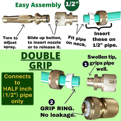 Quick-Flow High-Pressure Brass Spray Nozzle
