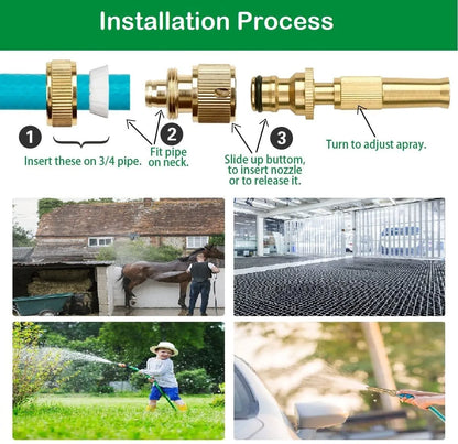 Quick-Flow High-Pressure Brass Spray Nozzle