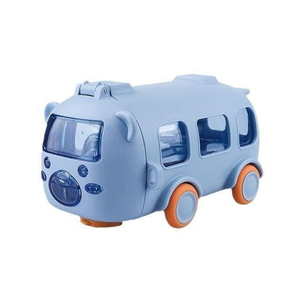 Bus Design Water Bottle with Wheels – School Water Bottle for Kids