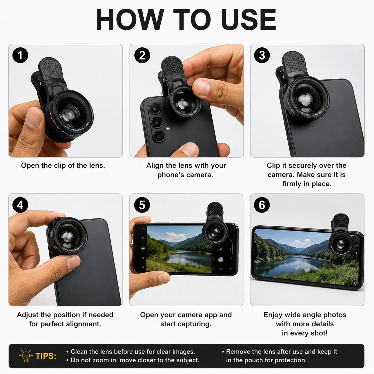 Universal Mobile Photography Lens Kit