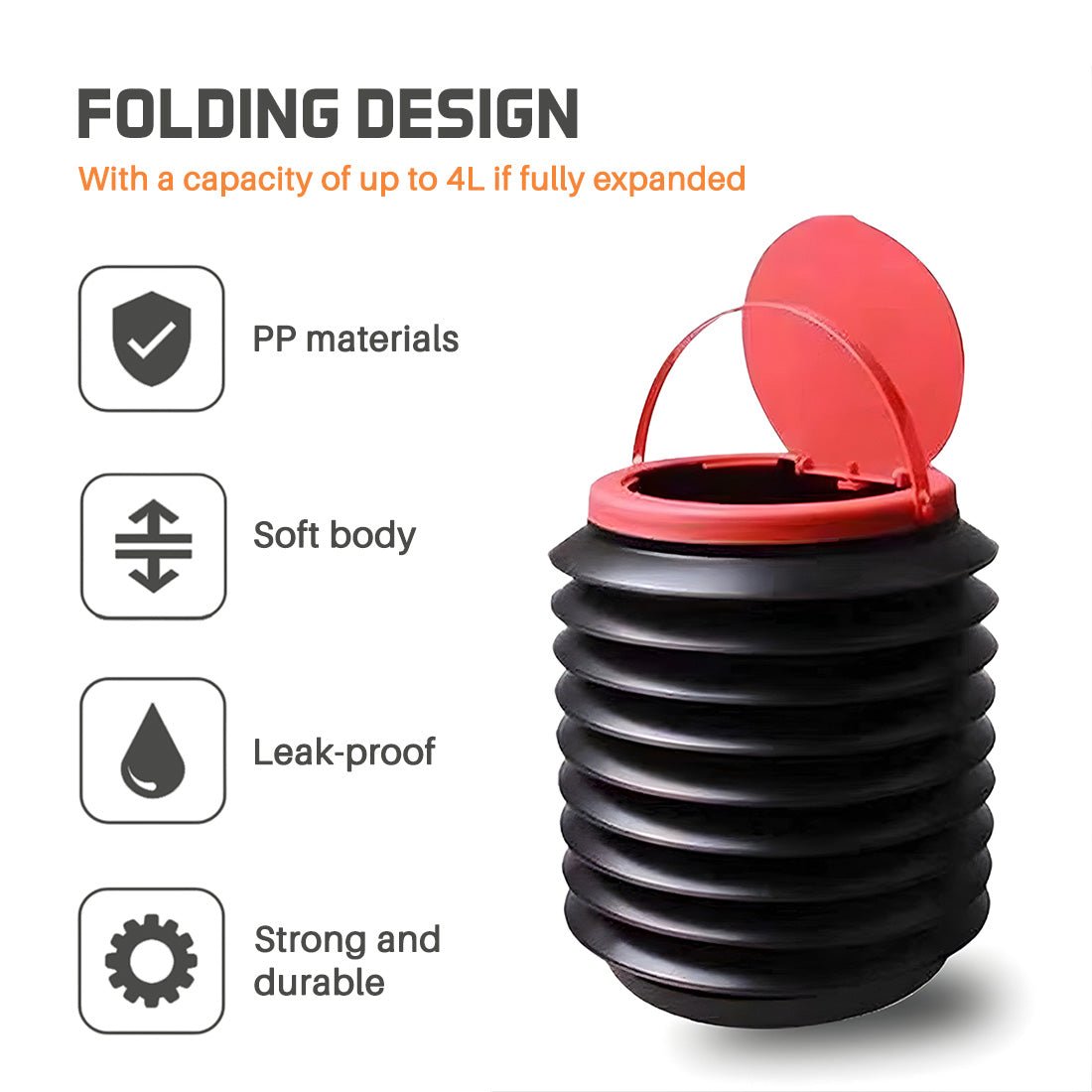 Foldable Storage Bucket – The Ultimate Space-Saving Multi-Purpose Bucket for Everyday Use