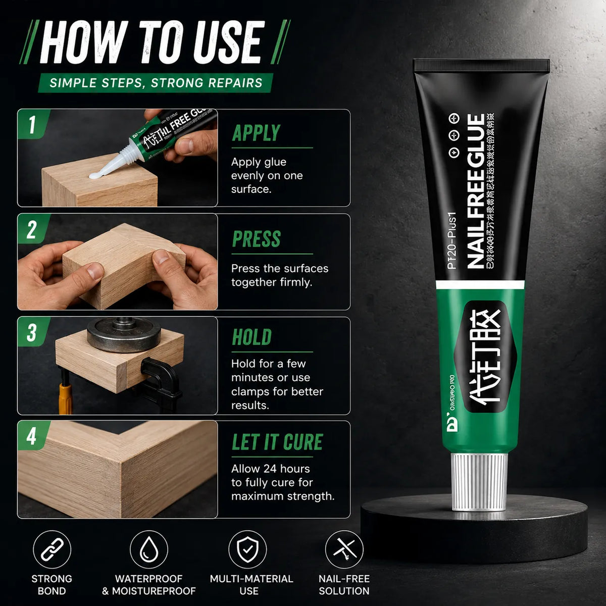 Ultra-Strong Multi-Purpose Repair Adhesive