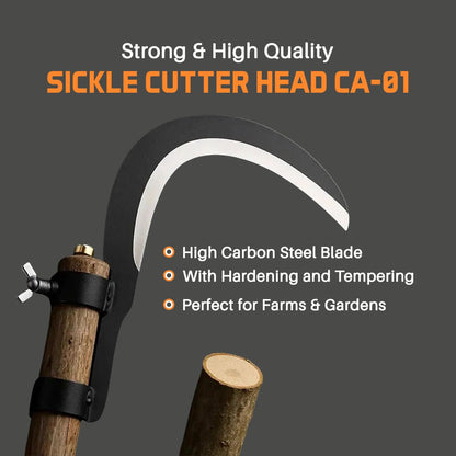 Grass Sickle Cutter Head  Heavy Duty Steel Blade for Farming & Gardening