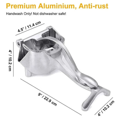 Heavy-Duty Aluminum Hand Press Citrus Juicer