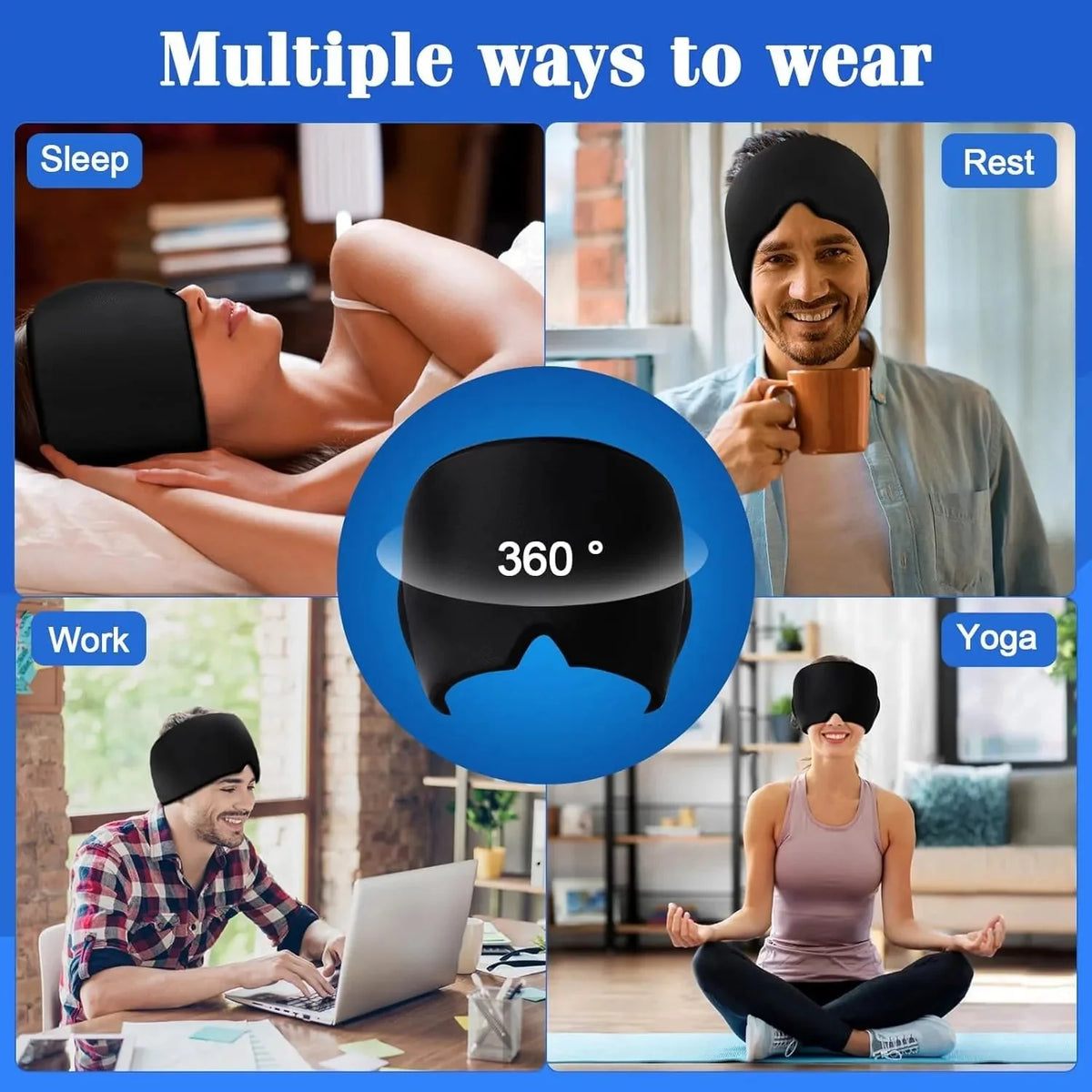 Headache Relief Band – Soothing, Drug-Free Pain Relief for Headaches & Stress