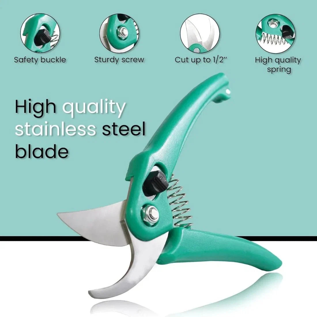Heavy-Duty Garden Pruning Shears