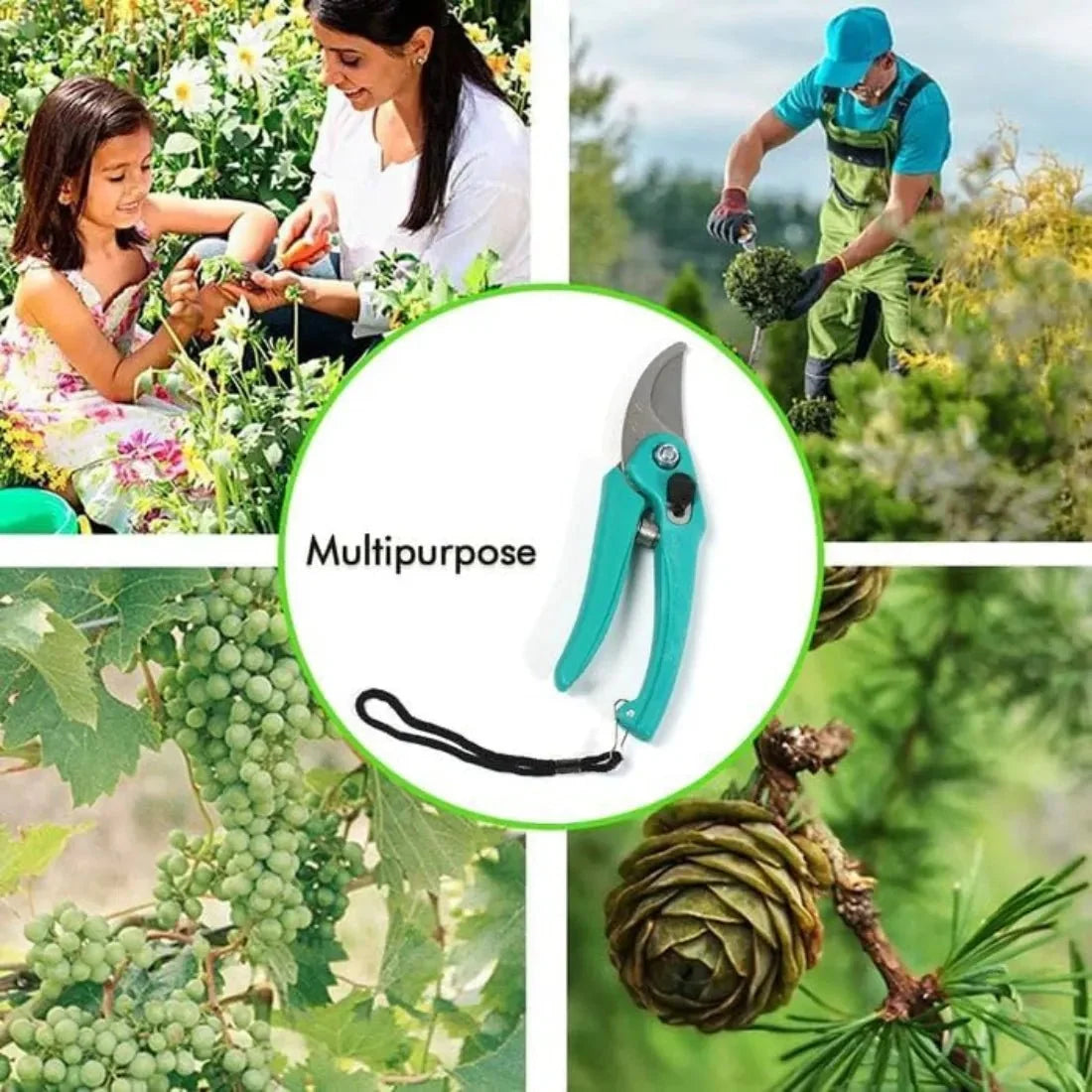 Heavy-Duty Garden Pruning Shears