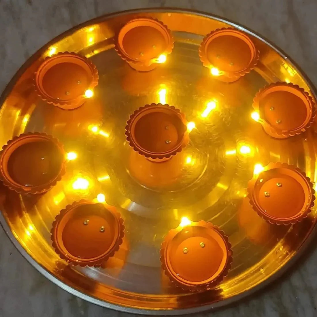 LED Water Sensor Diyas – Plastic Floating Diyas with Ambient Lights