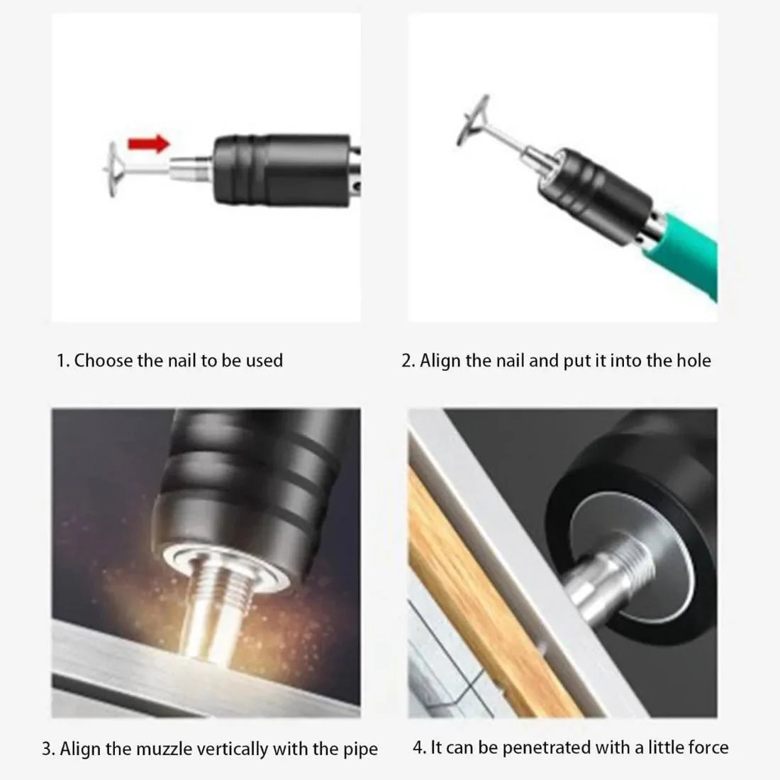 Manual Steel Nail Gun Tool for Wood & Wall Fixing