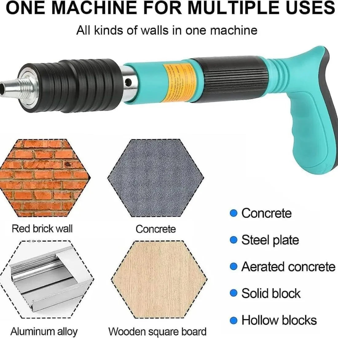 Manual Steel Nail Gun Tool for Wood & Wall Fixing