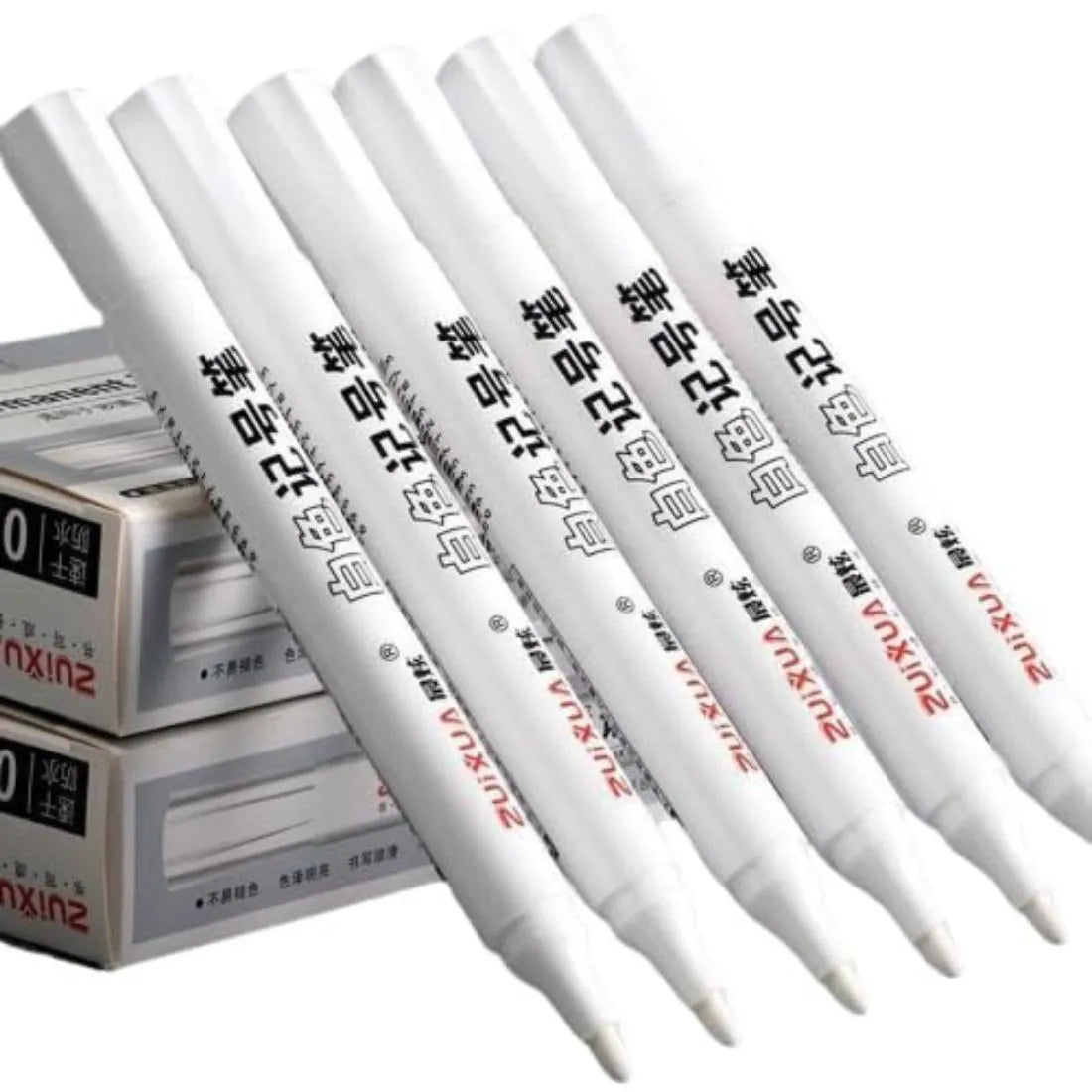 Waterproof White Tyre Marker Pens for Cars and Bikes – Pack of 10