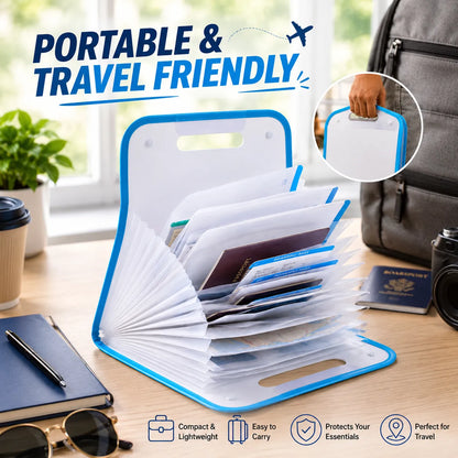 Portable Multi-Compartment Document Organizer
