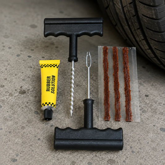 All-in-One Tubeless Tyre Puncture Repair Tool Kit