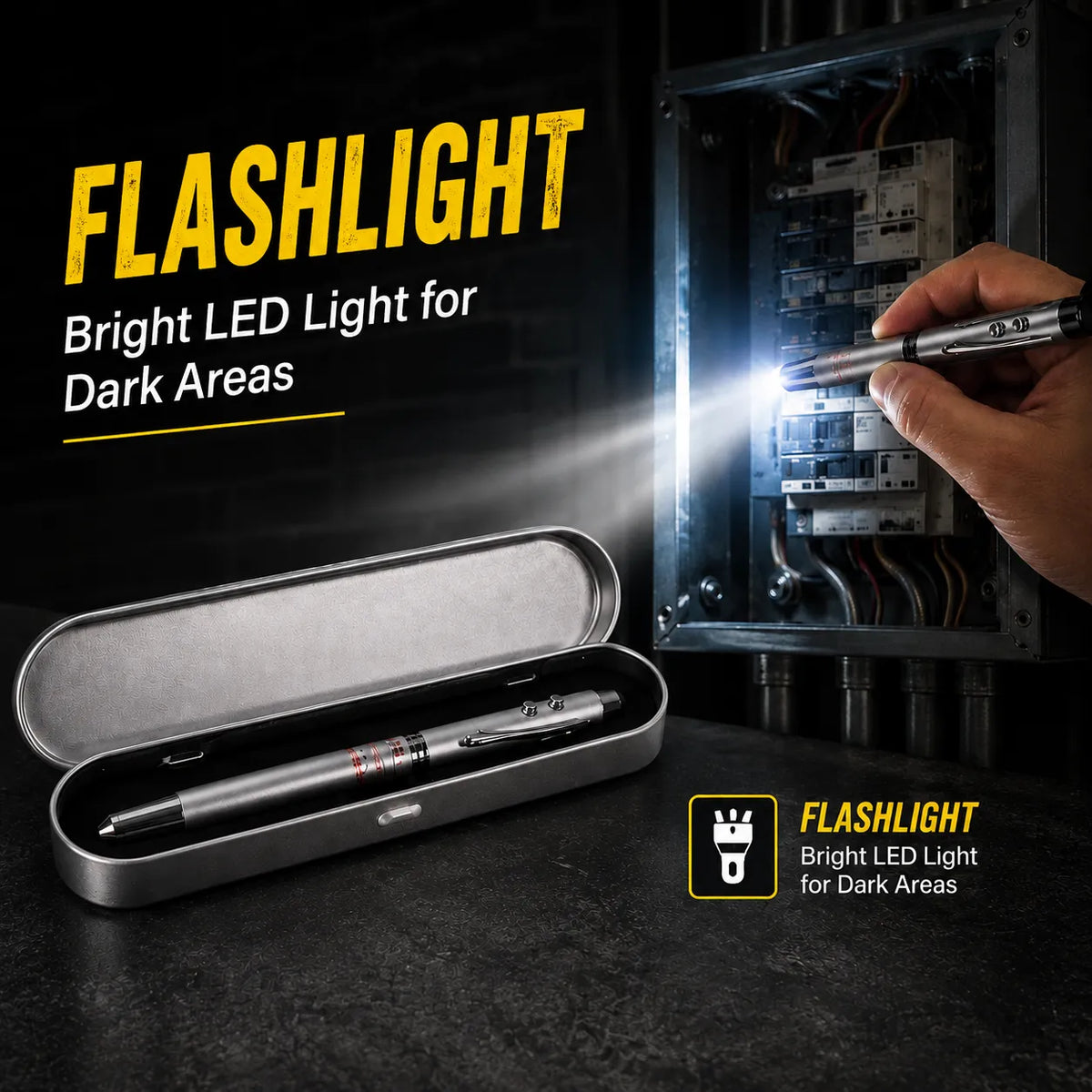 5-in-1 Multi-Function Antenna Pen with LED Light