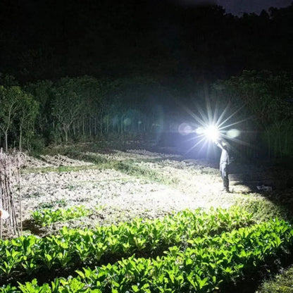 Portable Rechargeable LED Torch with Built-In Power Bank