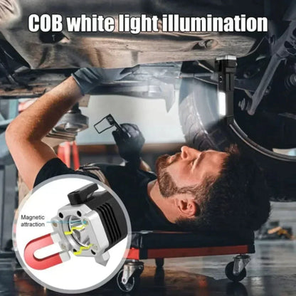 Portable Rechargeable LED Torch with Built-In Power Bank