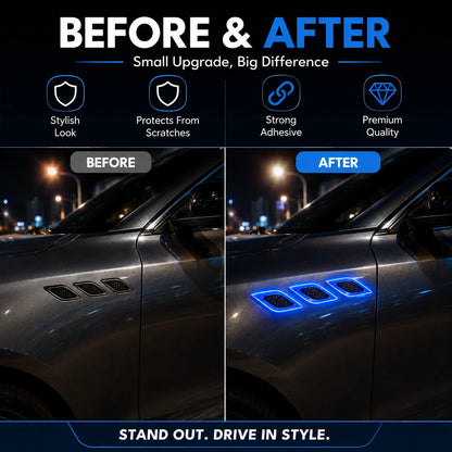 Sporty Car Side Reflector Leaves – Pair of 2