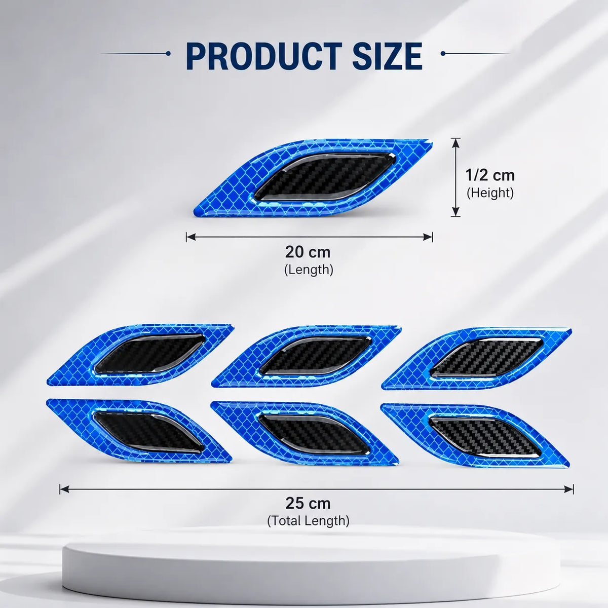 Sporty Car Side Reflector Leaves – Pair of 2