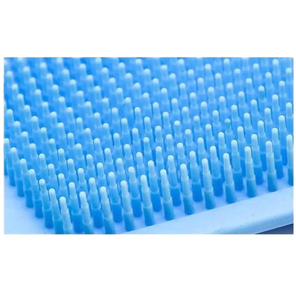 Silicone Bath Body Brush with Long Handle | Exfoliating Back Scrubber for Shower | Deep Cleansing & Massage Brush