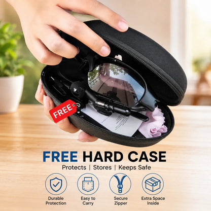 Wireless Audio Sunglasses with Protective Carry Case