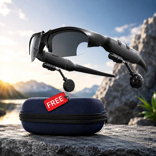 Wireless Audio Sunglasses with Protective Carry Case